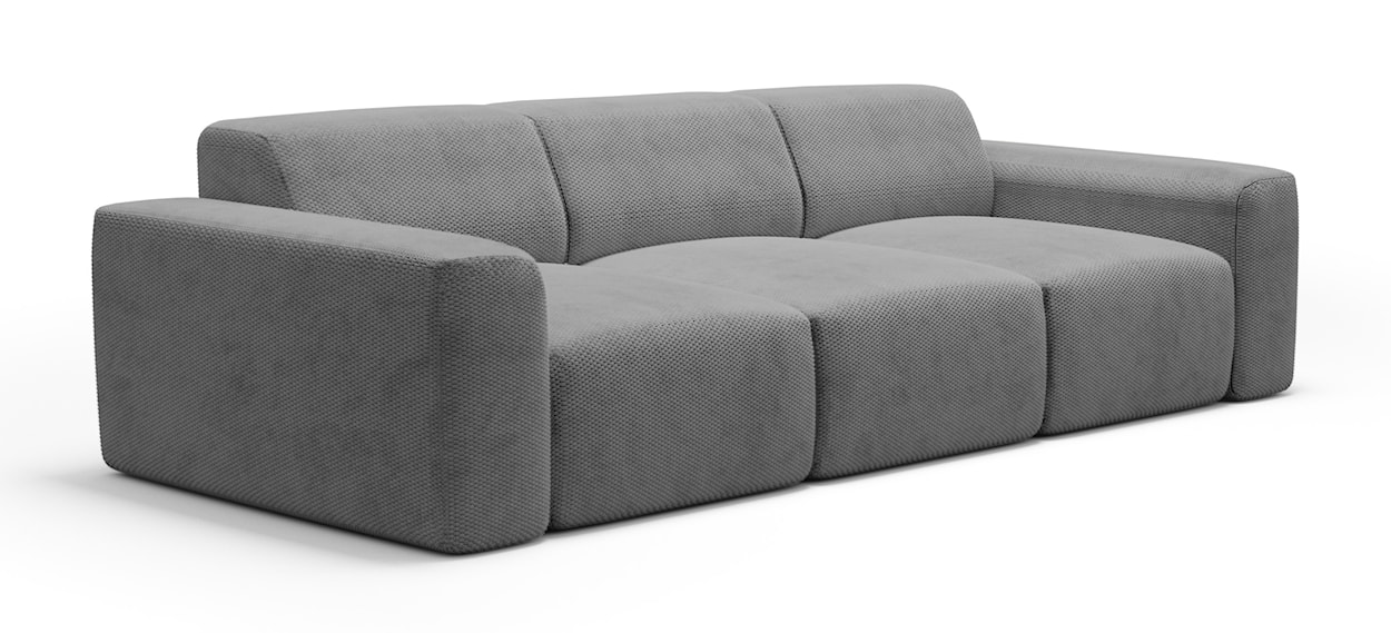 Sofa trzyosobowa Terrafino ciemnoszara w tkaninie hydrofobowej