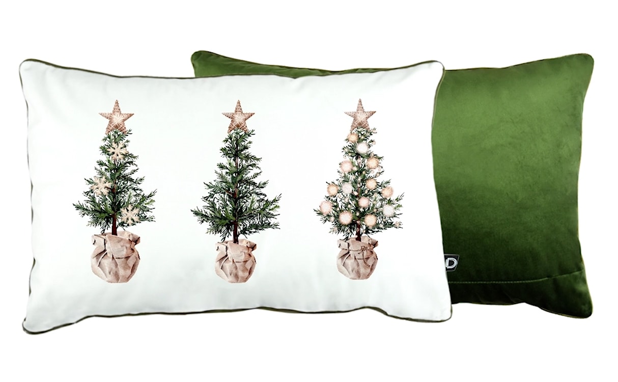 Poszewka XMAS 60x40 cm choinki z gwiazdką 