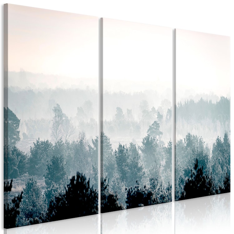 Obraz Zimowy las trzyczęściowy 120x80 cm  - zdjęcie 3