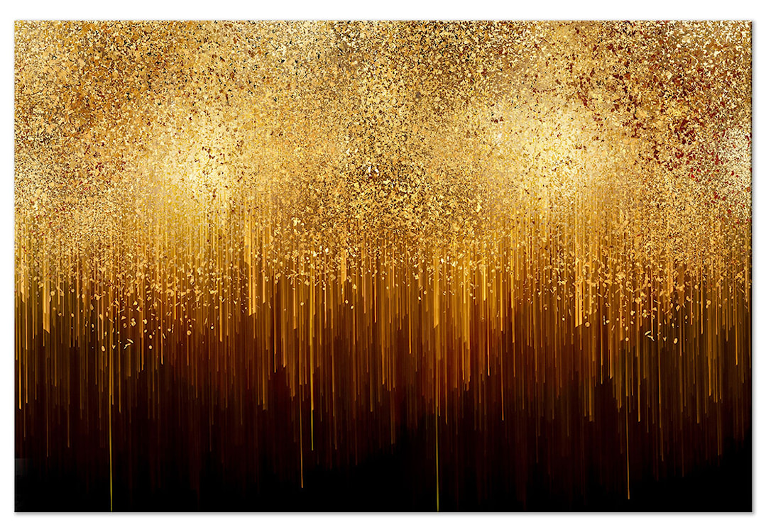 Obraz Złota ekspansja jednoczęściowy 90x60 cm szeroki