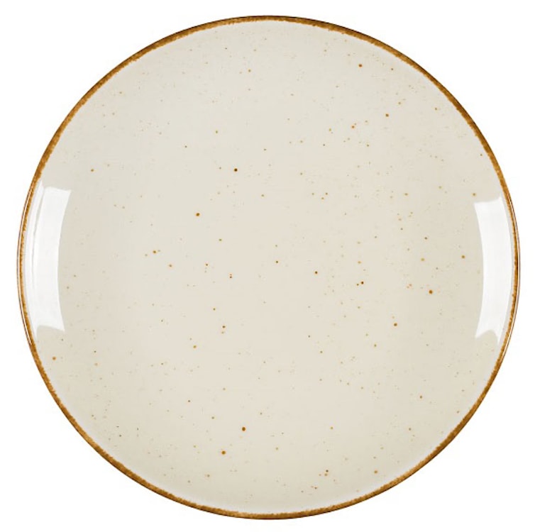 Talerz płytki porcelanowy Art. 21 cm beżowy 