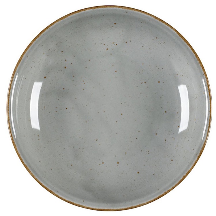 Talerz głęboki porcelanowy Art. 23 cm ciemnoszary  - zdjęcie 2
