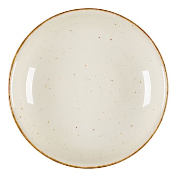 Talerz głęboki porcelanowy Art. 23 cm beżowy