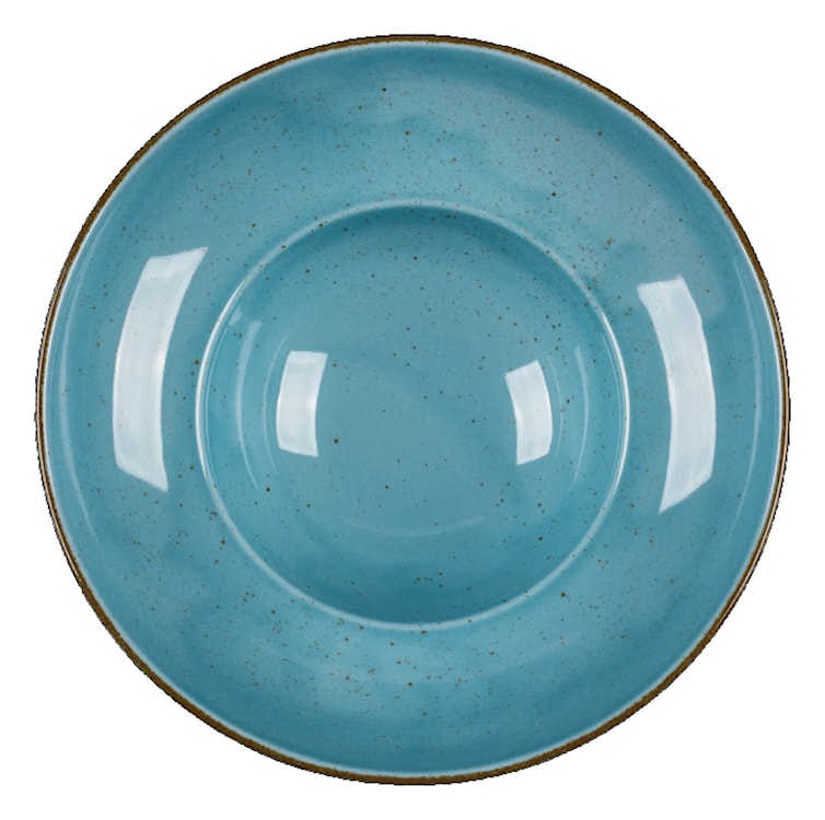Talerz głęboki do pasty porcelanowy Art. 26 cm niebieski  - zdjęcie 2
