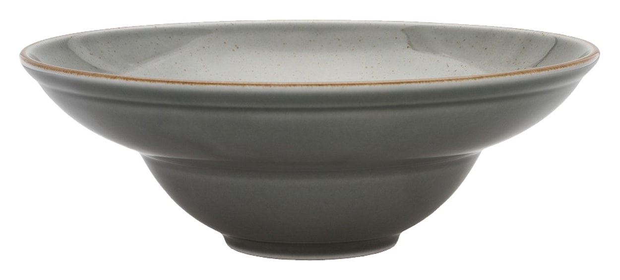 Talerz głęboki do pasty porcelanowy Art. 26 cm ciemnoszary 