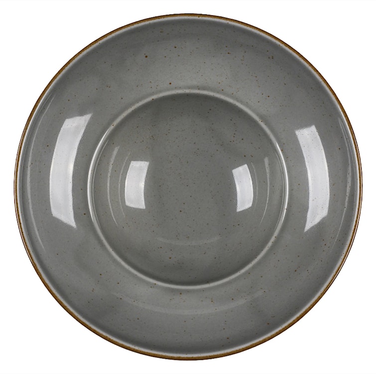 Talerz głęboki do pasty porcelanowy Art. 26 cm ciemnoszary  - zdjęcie 2