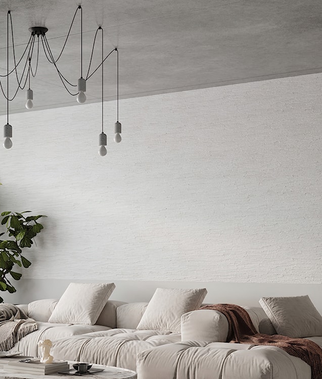 Żyrandol Consons x5 z elementami betonu  - zdjęcie 6