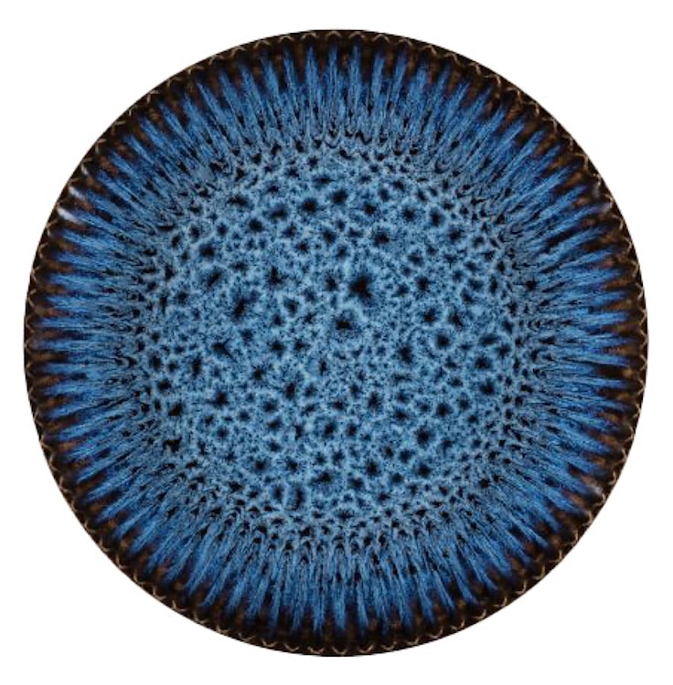 Zestaw talerzy dla 4 os. Cosmos ceramiczny niebieski  - zdjęcie 4