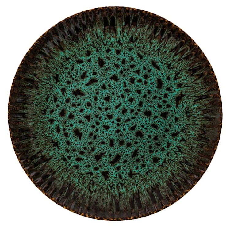 Zestaw talerzy dla 4 os. Jade ceramiczny ciemnozielony 