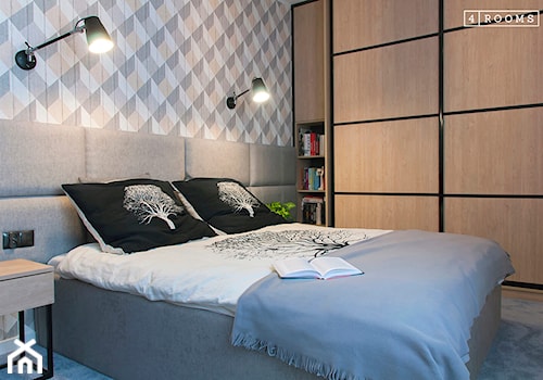 Aranżacja nowoczesnej sypialni - zdjęcie od 4Rooms Studio