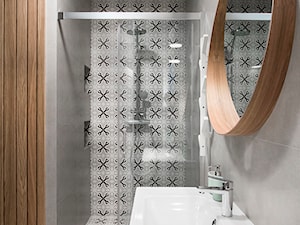 Aranżacja nowoczesnej łazienki w mieszkaniu na wynajem - zdjęcie od 4Rooms Studio
