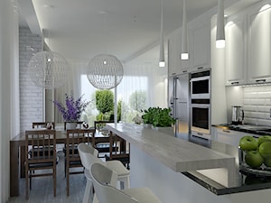 Projekt wnętrz w domu jednorodzinnym świnoujście - Kuchnia, styl skandynawski - zdjęcie od DORA-design Projektowanie wnętrz Szczecin
