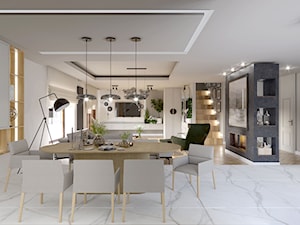 Dom 180m2 - Jadalnia, styl nowoczesny - zdjęcie od Adach Design Studio wnętrz Magdalena Adach