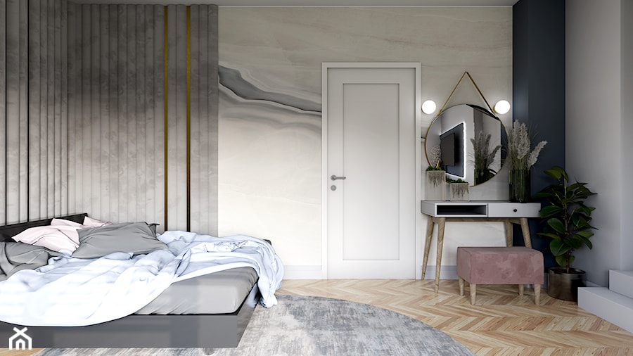 Sypialnia - Sypialnia, styl nowoczesny - zdjęcie od Adach Design Studio wnętrz Magdalena Adach