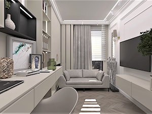 MIESZKANIE 100M2 WARSZAWA WILANÓW - Biuro - zdjęcie od Adach Design Studio wnętrz Magdalena Adach