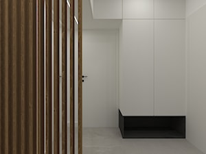 mieszkanie Żoliborz - Średni biały hol / przedpokój, styl nowoczesny - zdjęcie od noobo studio
