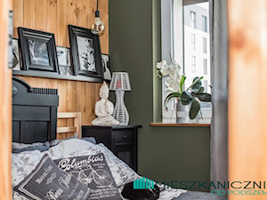 78 metrowe Mieszkanie Anny i Piotra w podpoznańskiej Wrześni - Mała zielona sypialnia - zdjęcie od mieszkanicznik od podszewki