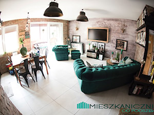 78 metrowe Mieszkanie Anny i Piotra w podpoznańskiej Wrześni - Salon - zdjęcie od mieszkanicznik od podszewki