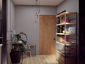 Nietypowe mieszkanie dla Pary - Średnie szare biuro, styl industrialny - zdjęcie od Studio 36m2