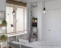 Metamorfoza sypialni - Mała biała sypialnia, styl nowoczesny - zdjęcie od Studio 36m2 - Homebook