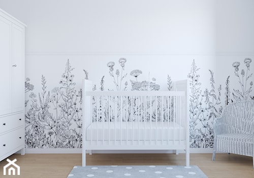 Segment w Ursusie - Duży biały pokój dziecka dla niemowlaka dla dziecka dla chłopca dla dziewczynki, ... - zdjęcie od Studio 36m2