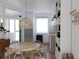 Mieszkanie w stylu kamienicy - Jadalnia, styl minimalistyczny - zdjęcie od Studio 36m2