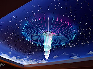 Żyrandol światłowodowy Ośmiornica i gwiezdne niebo Mgławice - zdjęcie od E-TECHNOLOGIA Leszek Łazarski