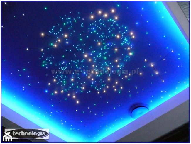 Oświetlenie sypialni światłowodowe - zdjęcie od E-TECHNOLOGIA Leszek Łazarski - Homebook