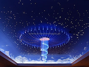 Żyrandol Światłowodowy Ośmiornica z zestawem Mgławice - zdjęcie od E-TECHNOLOGIA Leszek Łazarski