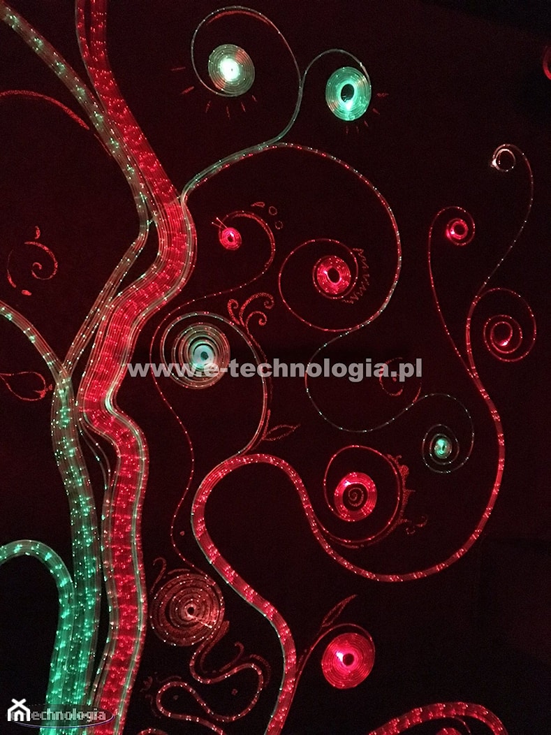 Oświetlenie dekoracyjne ścian inspiracje - zdjęcie od E-TECHNOLOGIA Leszek Łazarski - Homebook