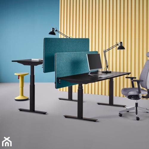 Średnie niebieskie biuro, styl nowoczesny - zdjęcie od MebleDoBiura.pl