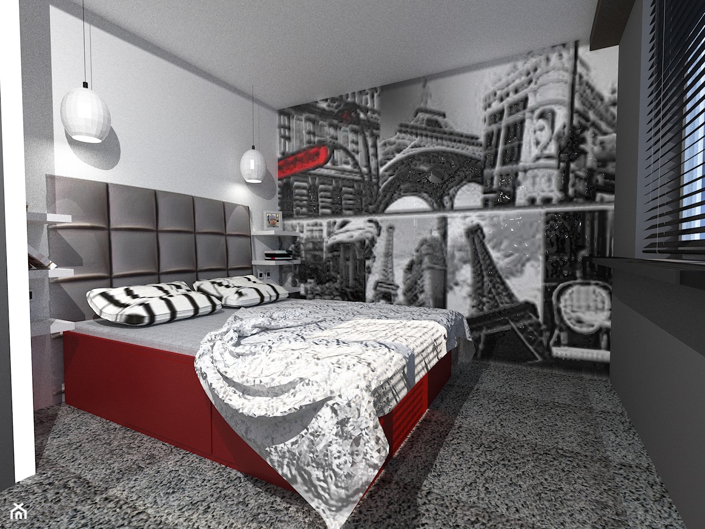 Sypialnia- mieszkanie prywatne - Trzebinia - zdjęcie od kamastokowiec - Homebook
