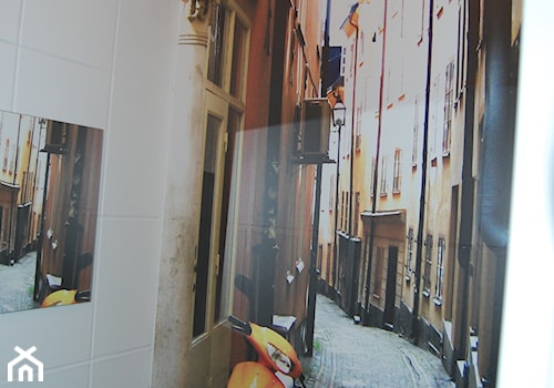 restauracja w Poznaniu - Mała bez okna łazienka, styl skandynawski - zdjęcie od Archideko