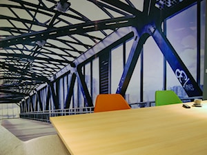 biuro w Poznaniu - Małe szare biuro, styl minimalistyczny - zdjęcie od Archideko