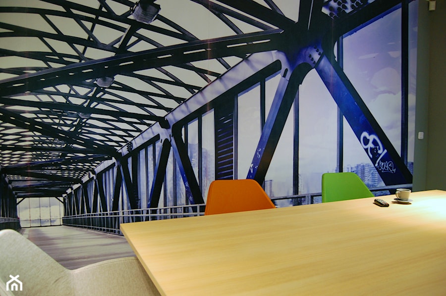 biuro w Poznaniu - Małe szare biuro, styl minimalistyczny - zdjęcie od Archideko
