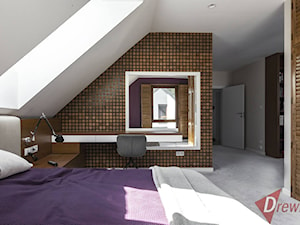Sypialnia w drewnie - Sypialnia - zdjęcie od Drewmax Meble na wymiar