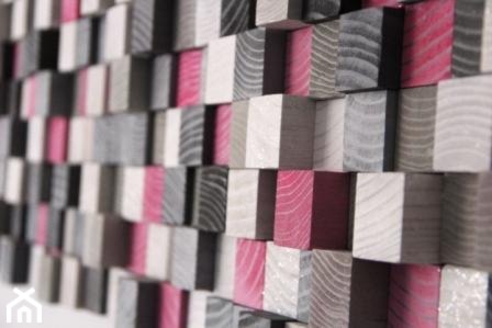 Mozaika drewniana 3D Pink - zdjęcie od Ashwood Home