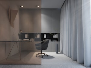Prywatne biuro lekarskie - Średnie szare biuro, styl minimalistyczny - zdjęcie od pracownia ds6