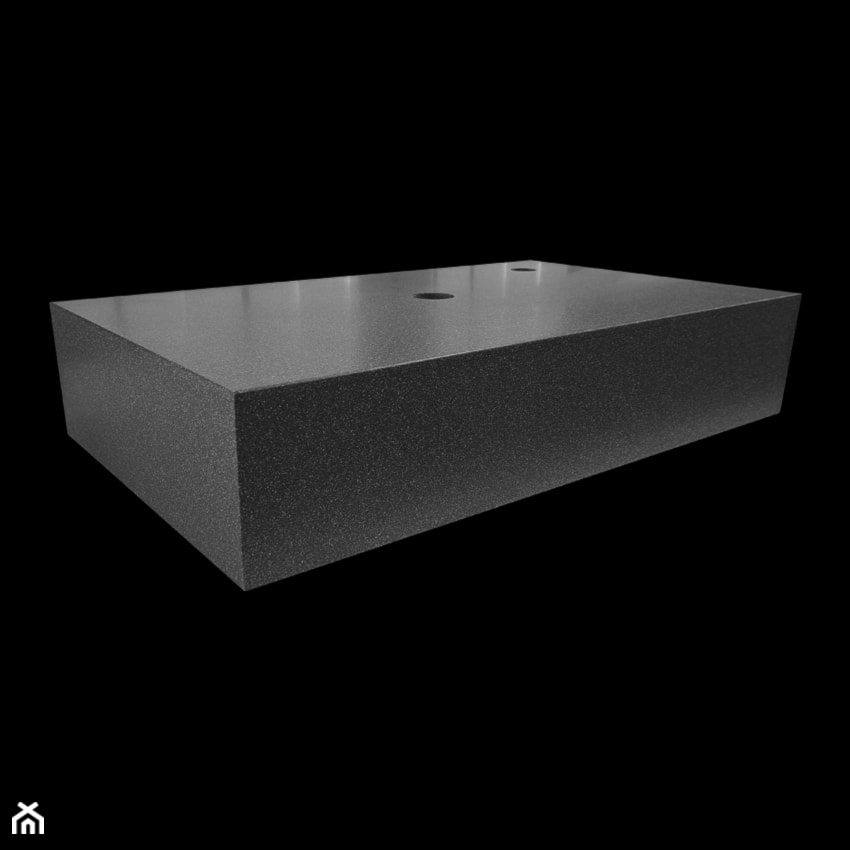Blat łazienkowy z kompozytu, z otworem pod syfon umywalki i baterię - Łazienka, styl minimalistyczny - zdjęcie od blaty.eu - sklep internetowy