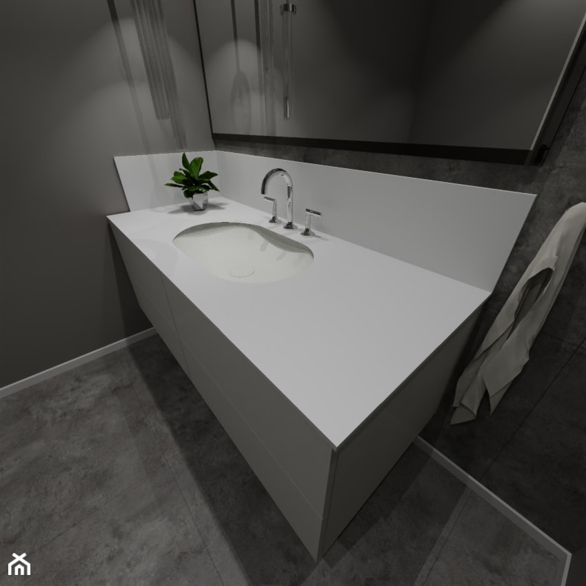 blat łazienkowy (solid surface) - zdjęcie od blaty.eu - sklep internetowy - Homebook