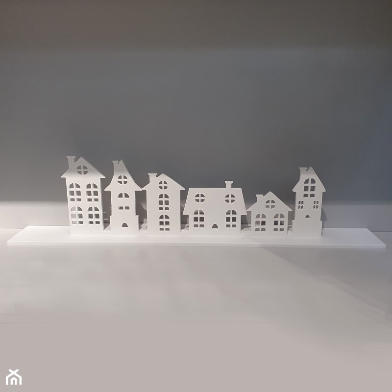 Świecznik z domkami - zdjęcie od blaty.eu - sklep internetowy - Homebook