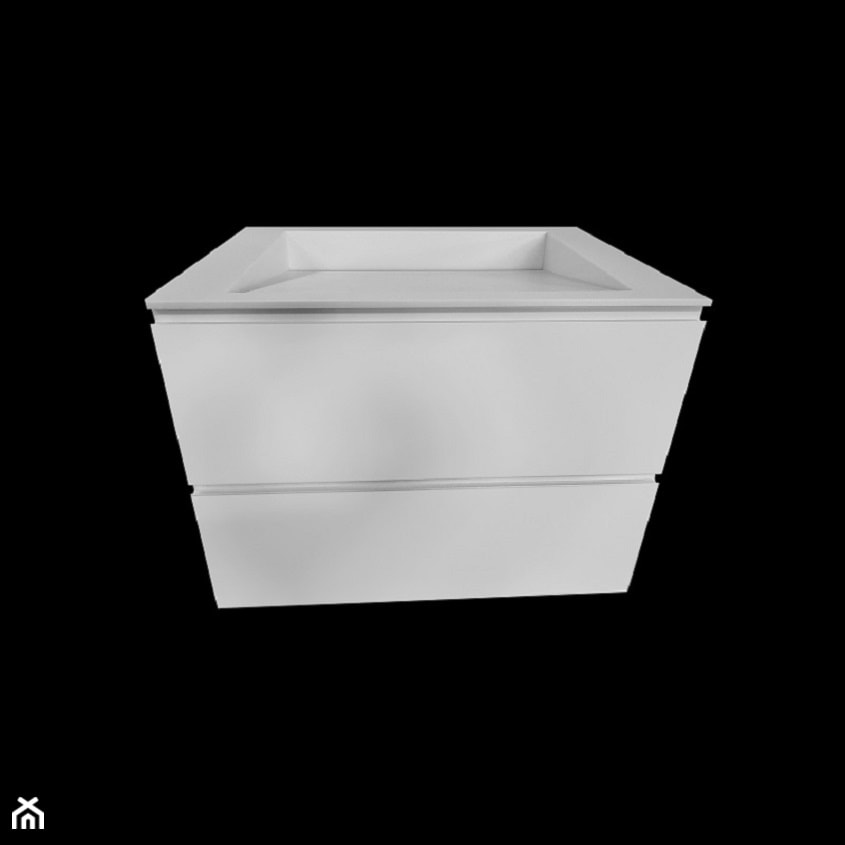 szafka łazienkowa z umywalką z odpływem tylnym - zdjęcie od blaty.eu - sklep internetowy