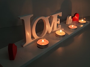 świecznik z napisem Love - zdjęcie od blaty.eu - sklep internetowy