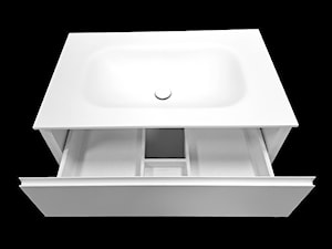 Szafka łazienko z umywalką termoformowana z blatu kompozytowego - Łazienka, styl minimalistyczny - zdjęcie od blaty.eu - sklep internetowy
