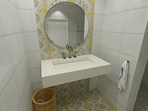 Umywalka kompozytowa z odpływem szczelinowym w kolorze beżowym - Łazienka, styl nowoczesny - zdjęcie od blaty.eu - sklep internetowy