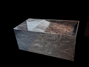 Szafka kompozytowa Corian Cosmos Prima z umywalką z bocznym odpływem liniowym - zdjęcie od blaty.eu - sklep internetowy