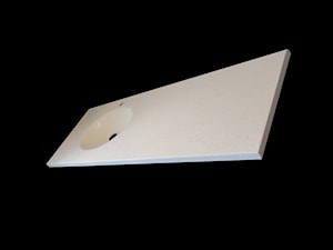 umywalka wygięta z blatu w kolorze Grandex Cream Sand - zdjęcie od blaty.eu - sklep internetowy