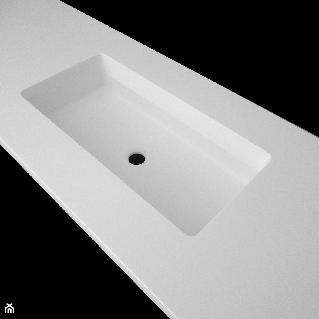 blat łazienkowy ze zintegrowaną umywalką - zdjęcie od blaty.eu - sklep internetowy - Homebook