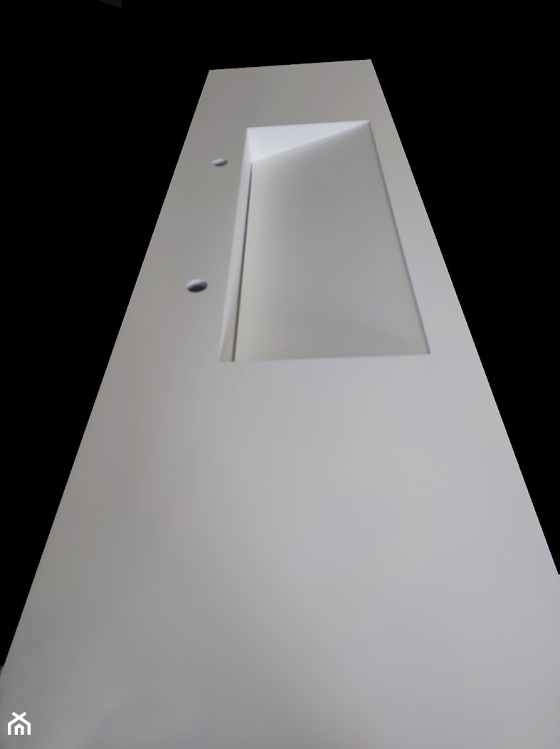 Umywalka liniowa dwustanowiskowa 190cm - Łazienka, styl industrialny - zdjęcie od blaty.eu - sklep internetowy - Homebook