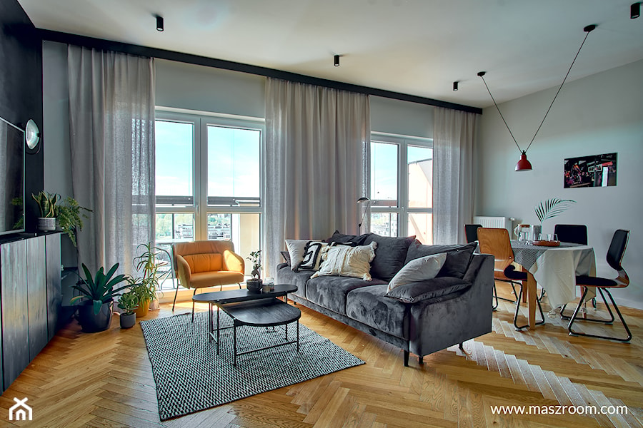 Apartamenty Raków - Salon, styl vintage - zdjęcie od Maszroom: Karolina Pogorzelska